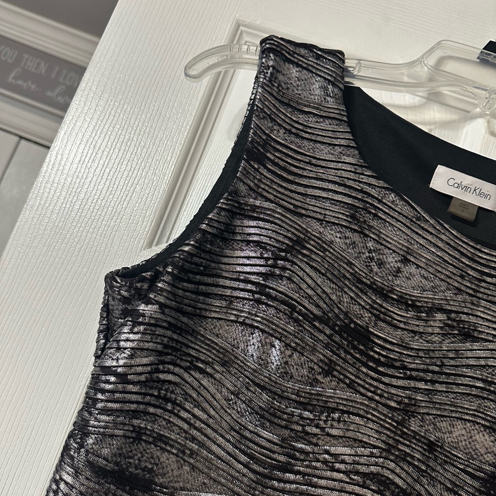 Calvin Klein Metallic Lame’ Dressy Tank Top - Picture 4 of 12
